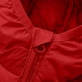 thumbnail image 5 of Cethrio Girls Puffer Jackets, Lightweight Full Zip Long Sleeve Thermal Winter Outerwear with Hood Red Size 10-12, 5 of 7