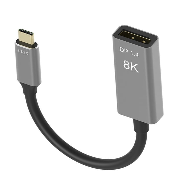TAPDRA USB-C to DisplayPort Cable 8K@60Hz, 4K@144Hz, Thunderbolt 3 Compatible, for High-Definition Video Output