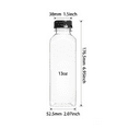 thumbnail image 3 of 10 Pcs  8 oz Plastic Juice Bottle Reusable Transparent Bulk Beverage Containers with Black Lids for Juice, Drinking Milkshake Tea, Milk, Juicing Smoothie Water and Other Beverages, Fridge Storage, 3 of 23