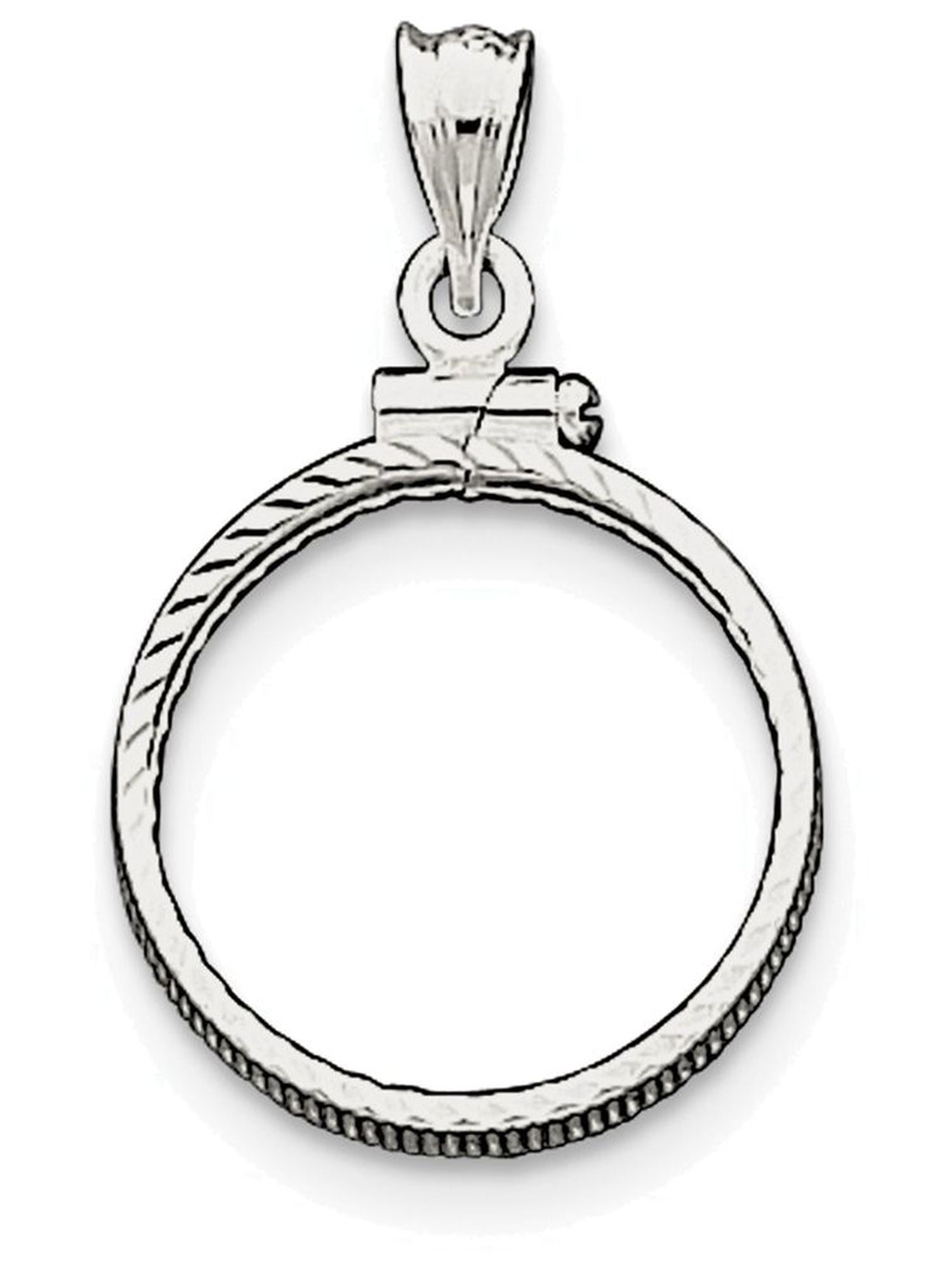 1.5 ct White Sapphire Bezel Slider Necklace in Solid Sterling Silver