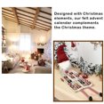 thumbnail image 4 of Calendario de Adviento, colgante de Navidad, cuenta atrás, pared, puerta larga de felpa, decoración de árbol de Navidad con pata para regalo Kits de decoración para fiestas Sombrero rojo NO1 Wosthever HA070302-02, 4 of 6