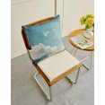thumbnail image 4 of Waterproof Outdoor Throw Pillows with Inserts 18"x18" Set of 2, Grey Soft Decorative Pillowcases for Couch Bedroom, Vintage White Clouds Nature Pillow Covers for Sofa Living Room, 4 of 8