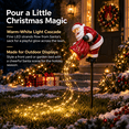 thumbnail image 6 of Santa’s Magic Pour– Flowing LED Christmas Garden Light, Solar Stake, Waterproof Outdoor Yard Pathways Light, Warm Glowing Festive Decor For Porch And Holiday Home Decor, 6 of 9