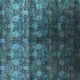 thumbnail image 1 of Ahgly Company Indoor Square Oriental Light Blue Industrial Area Rugs, 5' Square, 1 of 4