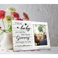 thumbnail image 5 of Picture Frame Gift for Mom Grandma, Personalized Picture Frame, Birthday Christmas Gift for Nana - I'm as Lucky as Can Be the Best Grammy Belongs to me12P058, 5 of 6