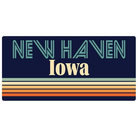 

New Haven Iowa 5 x 2.5-Inch Fridge Magnet Retro Design