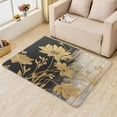 thumbnail image 3 of Gold Floral Rug 6x9 Area Rugs for Bedroom Living Room, Modern Area Rug, Flower Carpet Machine Washable Non-Slip Large Rug, Soft Low Pile Area Rug, Indoor Decorative Rug d&ip243, 3 of 6