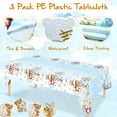 thumbnail image 3 of Mantel de plástico Tatuo con osito de peluche para baby shower, 137 x 274 cm, 3 unidades, 3 of 6