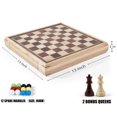 thumbnail image 3 of Set de juego de mesa VAMSLOVE 13 Chess Chinese Checkers 2 en 1, 3 of 8