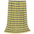 thumbnail image 2 of Balery Mardi Gras Purple Yellow Plaid Manta de Felpa Suave y Acogedora – Cobija de Franela Aterciopelada para Cama, Lavable y Cálida para Sofá, Mascotas, Transpirable-80"x60", 2 of 7