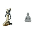thumbnail image 1 of Estatua de dama,Estatua de mujer tribal africana hecha a mano,artesanías de cafetería,Estatua de mono,Estatua de Buda Mono para Interior y Exterior Budista,Figura en miniatura de alguien, 1 of 8