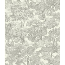 Chesapeake Spinney Grey Toile Wallpaper