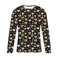thumbnail image 5 of safuny Men's Valentine's Day Top All-Over Heart Graphic Relaxed Soft Sweatshirt for Romantic Dates Casual Sweatshirt Outings Valentine's Celebrations Gold XXXXXL, 5 of 5