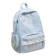 thumbnail image 2 of Polka Dot Backpack, Coquette Lace Backpack, Cute Nylon Daypack,Lightweight Shoulder Bag for Women Laptop Daypack With Cute Accessories, Kawaii Preppy Casual Bag Backpack Polka Dot Fashion, 2 of 9