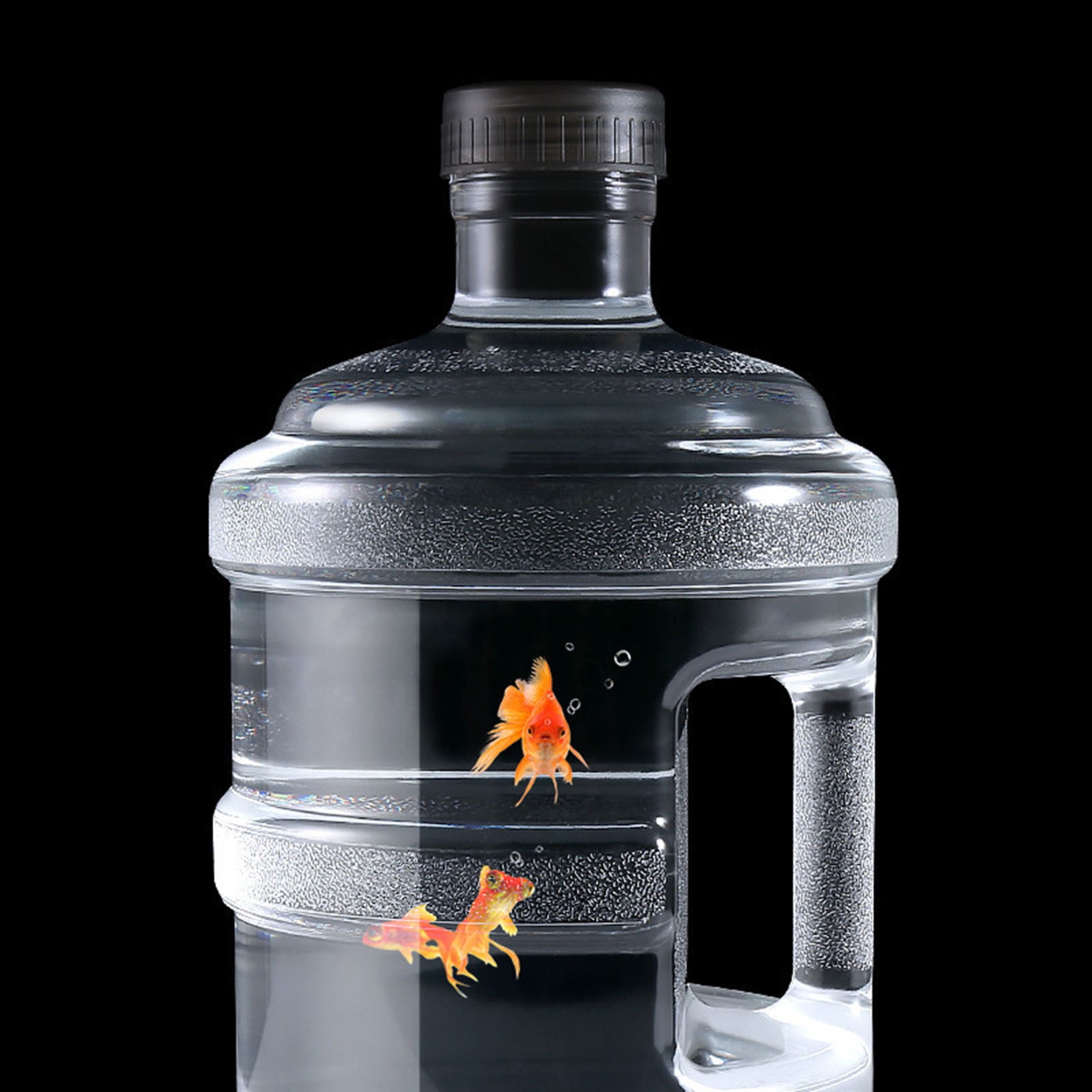 0.8/1.3 Gallon Water Jug with Handle - Portable Big Water Bottle for Sports & Camping - Transparent BPA-Free Container with Leakproof Cover (101/170oz)