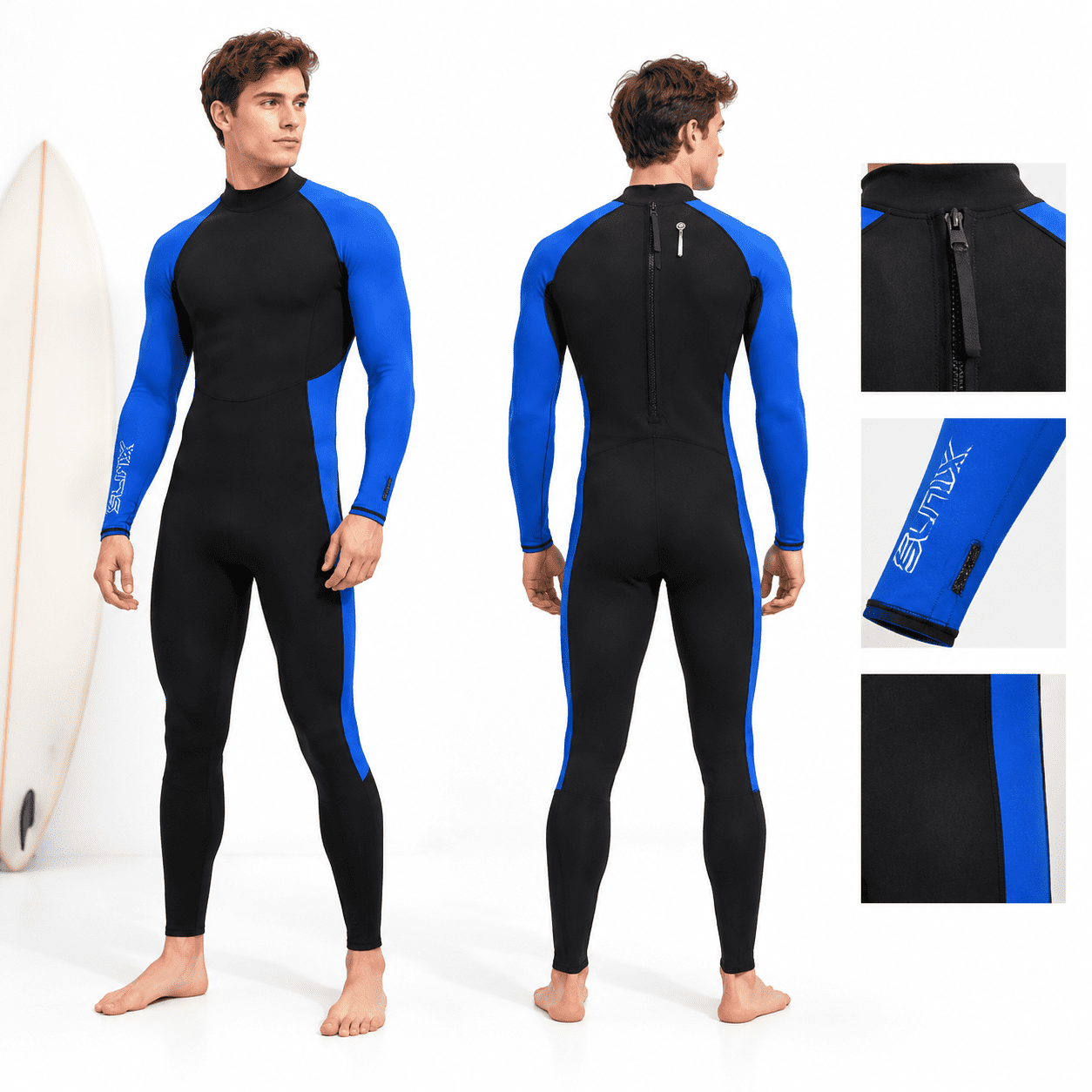 Small Full Body Long Sleeve Rash Guard UV Protection for Water Sports