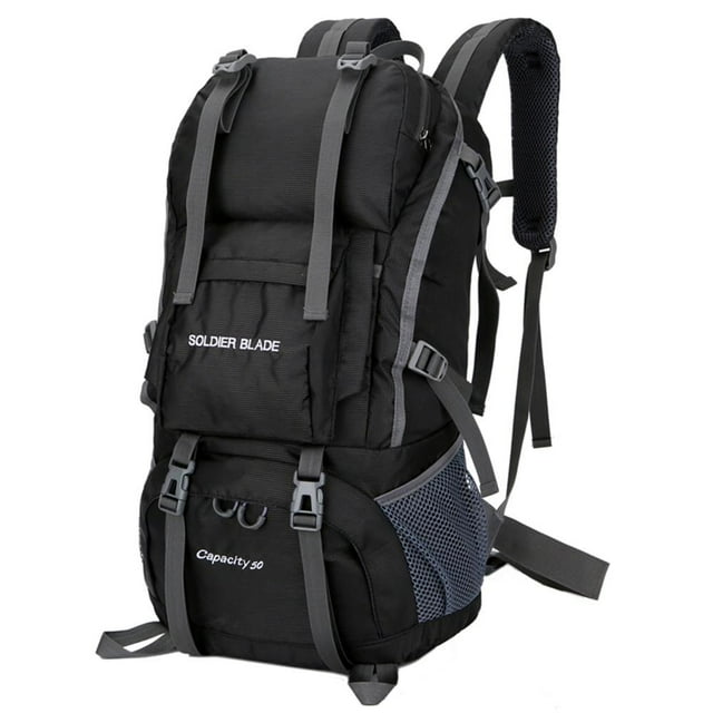 Sac de Course Imperméable 50L Grande Capacité Sac de Jogging Respirant pour Randonnée Camping
