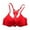 red, variant on Women Super Push Up Bra Lace Racerback Underwire Soft Padding Lift Up Bra Deep V Sexy Brassiere Underwear Seamless Bras For Women 34B 36B 38B