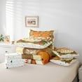 thumbnail image 6 of jejeloiu Christmas Theme Dessert Bedding Comforter Set 7pcs,Cute Cake Coffe Queen Bedding Sets,Sweet Bear Biscuit Queen Sheet Sets For Girls Biys,Luxury Bedroom Decor Reversible, 6 of 8