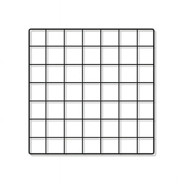 GUIYONG Black Wire Grid Wall Panel with Nail and 10pcs Hooks 35x35 Square Picture Rack Photo Hanging Display Holder for Retail Office Wall Display Shelves Wall Grid Storage