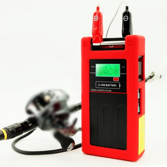 New Specialized Electric Fishing Reel Lithium Battery.14.8V 296WH. Compatible with Dai*wa & Shi*mano Electric reels. (with Two USB Ports and Carrying Strap)