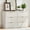 White, variant on LELELINKY 48" Fluted 6-Drawer Dresser with Metal Handle, Modern Farmhouse Chest for Bedroom, White