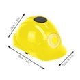 thumbnail image 2 of Mens Construction Hard Hat with Solar Fan and Light, Waterproof Working Helmet for Construction and Home Improvement, USB Output, 2 of 6