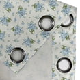 thumbnail image 4 of Ambesonne Ivory and Blue Grommet Curtain, Spring Leaves, 50" x 72", Pale Blue Ivory, 4 of 6