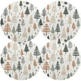 thumbnail image 2 of Coolnut Christmas Trees Placemats Set of 1 Non-Slip Heat Resistant Dining Table Place Mats Washable Kitchen PVC Weave Table Mats Home Decor Gifts, 2 of 7