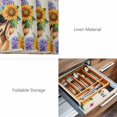 thumbnail image 6 of Placemats 1 Pack, Spring Dog Woven Placemat, Linen Place Mats for Kitchen/Dining Tables, Rustic Watercolor Botanical Floral Sunflower Washable Table Mats for Party, 6 of 8
