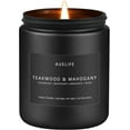 thumbnail image 2 of UYGDUY-Teakwood & Mahogany Candle | Masculine Candles for Men, Gifts for Men - Soy Candle for Home Scented - Scented Candles for Home, Aromatherapy Gifts Long Lasting Burn Time - 7oz Black Jar, 2 of 3
