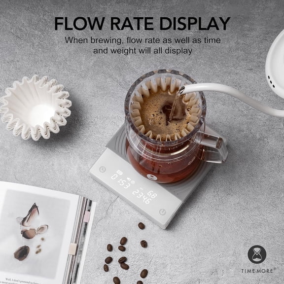 Coffee Scale Basic 2.0 with Timer, White