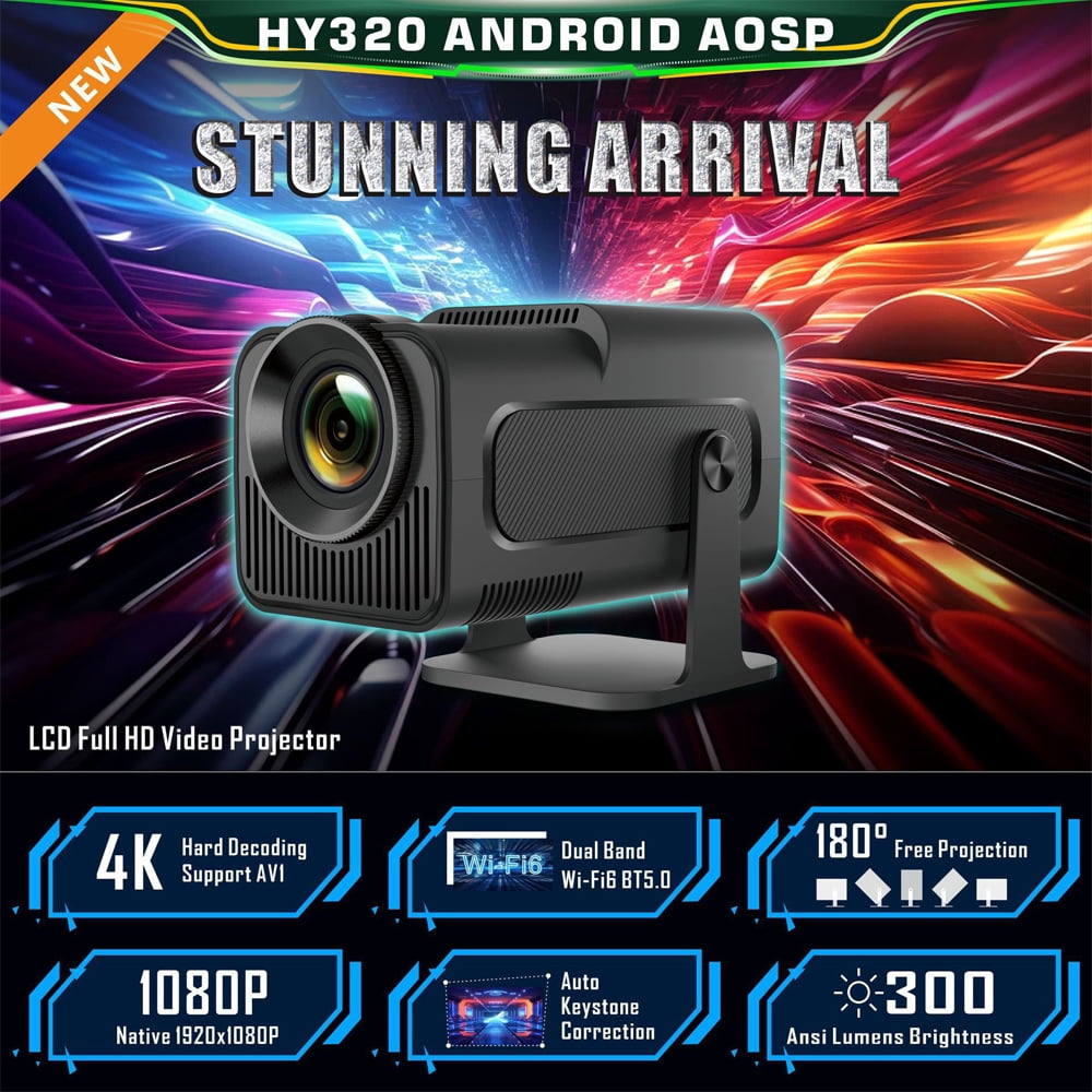 ☆FATORK　smart projector Amazon.com: FATORK Mini Projector, 5G WiFi 6 Bluetooth Short