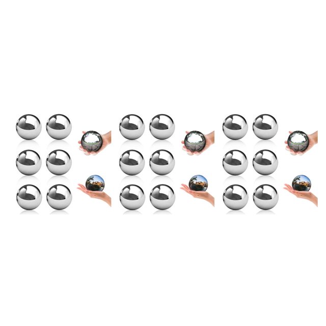 Ounissouiy 6Pcs Stainless Steel Ball Fashion Classic High-Precision Bearing Smooth Balls Female Decorations Jewelry Replacement Parts Type1