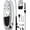 Black-White, variant on Naipo 10 in Inflatable Stand up Paddle Board 6 in Thick SUP Paddle Board with Paddleboard Accessories Triple Action Pump Fishing Green
