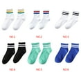 thumbnail image 4 of Men/Women Two Stripes Sport Cotton Crew Cotton crew socks Socks Elastic Cuff Breathable Moisture Wicking, 4 of 9
