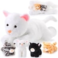 thumbnail image 1 of Peluche Skylety Cat con bebés en el interior de 40 cm, color blanco, 1 of 7