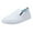White, variant on NOKIO Women's Slip on Shoes PU Leather Slip on Sneaker Low Top Casual Shoes Women Casual Shoes Fashion Simple Spring And Summer New Pattern Flat Bottom Comfortable Non Slip Slip On Shoes