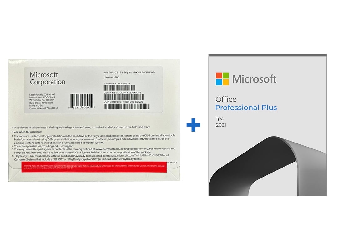 Microsoft Windows 11 PRO DVD with Key - Walmart.com