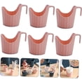 thumbnail image 2 of Taza Rosa 6 Piezas Portavasos Aislados Tazas de Café Desechables Portavasos de Plástico Fundas para Tazas de Café Vaso de 40 Oz con Mango Antideslizante Papel Protector de Taza Sincero Electrónica, 2 of 5