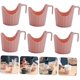 thumbnail image 2 of Taza Rosa 6 Piezas Portavasos Aislados Tazas de Café Desechables Portavasos de Plástico Fundas para Tazas de Café Vaso de 40 Oz con Mango Antideslizante Papel Protector de Taza Sincero Electrónica, 2 of 5