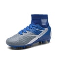 thumbnail image 1 of Tacos de Fútbol Juveniles DREAM PAIRS HZ19002K Botín Alto Azul, 1 of 8