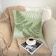 thumbnail image 3 of Juego de 4 fundas de almohada decorativas con hojas, fundas cuadradas para cojines de verano, patrón de plantas, 3 of 5