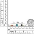 thumbnail image 3 of 925 Silver and 10K Yellow Gold Ecstasy Mystic Topaz London Blue Topaz Green Mystic Topaz and Lab Grown Diamond Tennis Bracelet for Women By Keren Hanan (2.75 cttw, Adjustable up To 9 inch), 3 of 4