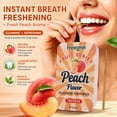 thumbnail image 2 of FREEGRIN Peach Flavored Toothpicks, 100 Count Birch Wood Sugar Free Picks, Fresh Breath After Meal, Portable Iron Tin Box Packaging, 2 of 7