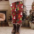thumbnail image 2 of mgoYE Christmas Leggings for Women Workout High Waisted Stretchy Soft Holiday Patterned Tights Workout Yoga Pants Women's Leggings L, 2 of 6