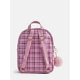 thumbnail image 3 of Justice Girls Pocket Mini Backpack, Pink Plaid, 3 of 11
