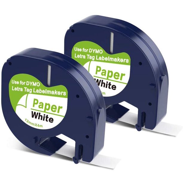 Dymo label refill 12mm x 4m 2 pack