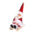 thumbnail image 1 of Figura de Papá Noel Hugo Esquiando Decoración de Escritorio Rojo, 1 of 10