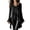 Black #28, variant on Y2k Tops for Women V Neck Bell Long Sleeve Solid Work Tops Flowy Cotton Linen Asymmetric Hem Basic Cozy Casual Fashion Blouses Gray S
